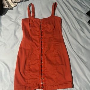 Dress, copper color